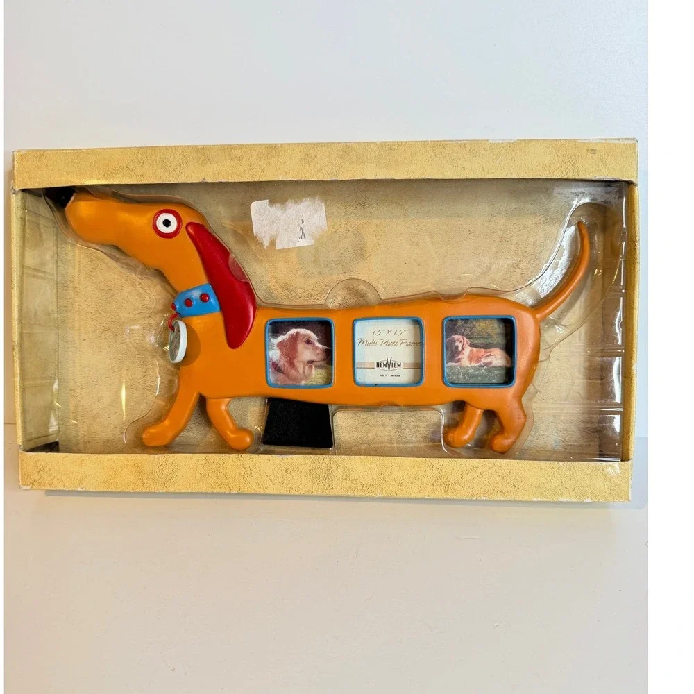 New View Dachshund Dog Multi Photo Frame New in Box